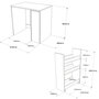 Hanah Home Sa1-W Armario de Baño Blanco 93.5x88.3x60 cm Mueble de Baño Elegante y Funcional